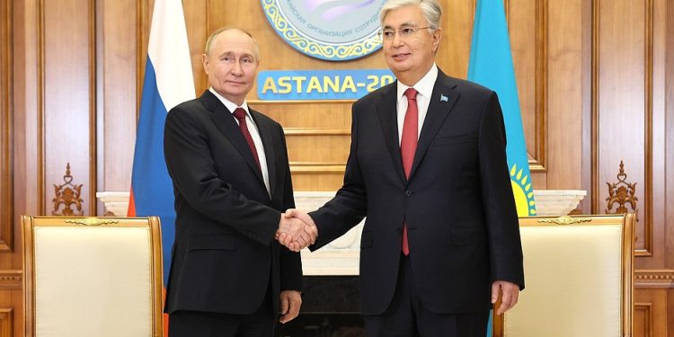 Владимир Путин и Касым-Жомарт Токаев