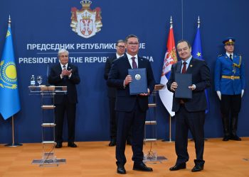 Президент Казахстана Касым-Жомарт Токаев и Президент Сербии Александр Вучич