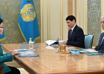 Светлана Жакупова и Касым-Жомарт Токаев