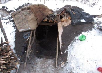 самодельная землянка