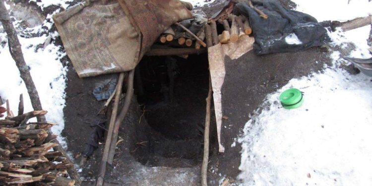 самодельная землянка