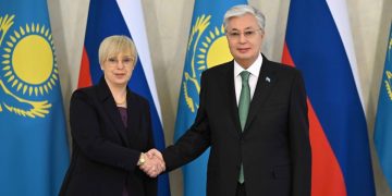 Наташа Пирц-Мусар и Касым-Жомарт Токаев
