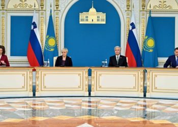 Касым-Жомарт Токаев и Наташа Пирц-Мусар