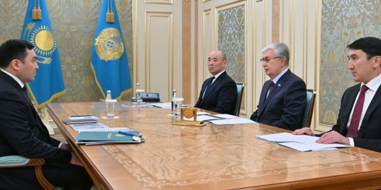 Касым-Жомарт Токаев и Ерлан Аккенженов