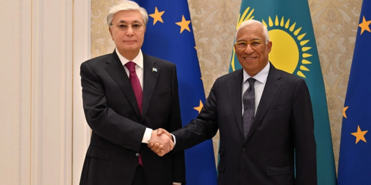 Касым-Жомарт Токаев и Антонио Кошта