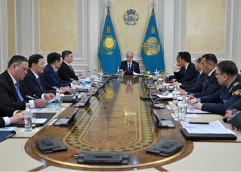 Касым-Жомарт Токаев на заседании Совета Безопасности