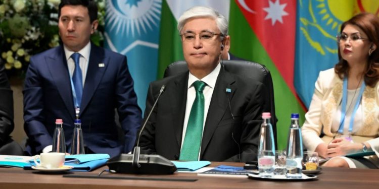 Касым-Жомарт Токаев на неформальном саммите Организации тюркских государств