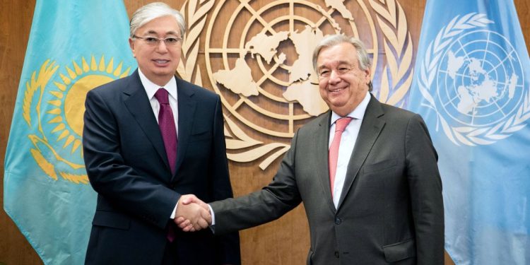 Касым-Жомарт Токаев и Антониу Гутерриш