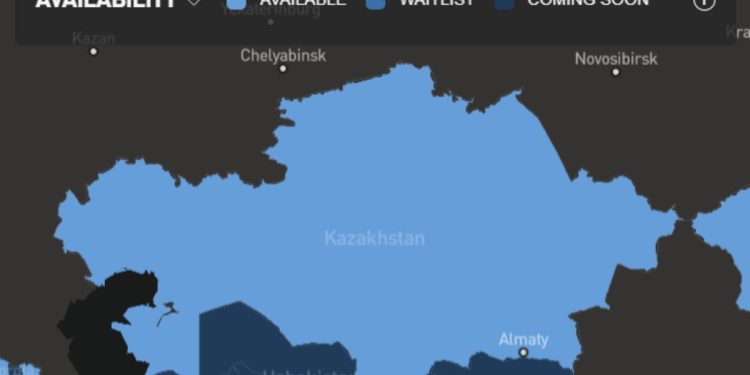 Starlink официально начал работу в Казахстане