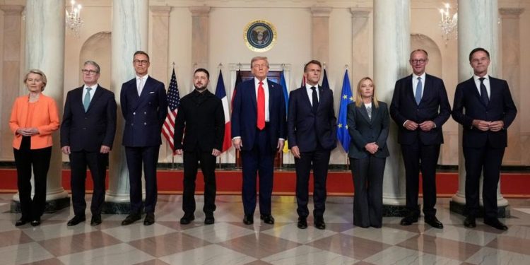 Переговоры в США: Трамп, Зеленский и лидеры Европы