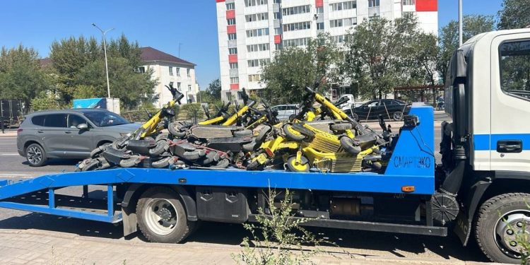 электросамокаты на эвакуаторе