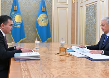 Касым-Жомарт Токаев принял акима столицы Жениса Касымбека