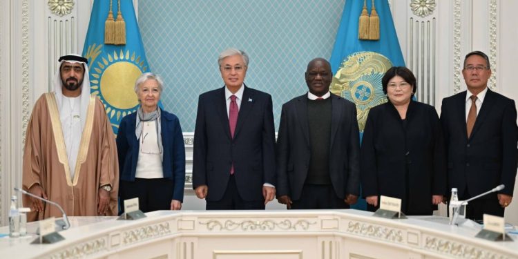 встреча Президента Касым-Жомарта Токаева с участниками Международного форума конституционного правосудия «Мир и будущее через право»