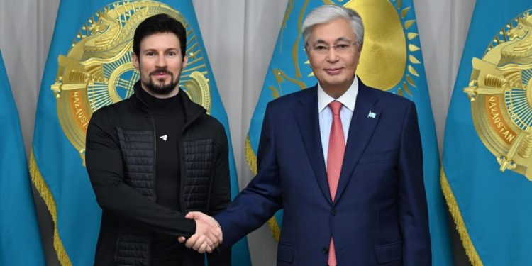Касым-Жомарт Токаев встретился с основателем мессенджера Telegram Павлом Дуровым