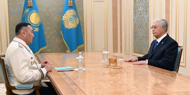 асым-Жомарт Токаев принял председателя Комитета национальной безопасности Ермека Сагимбаева