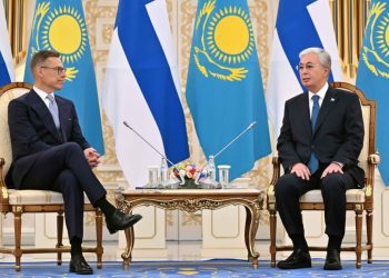 переговоры Президента Казахстана Касым-Жомарта Токаева с Президентом Финляндии Александром Стуббом