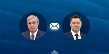 асым-Жомарт Токаев направил поздравление главе Кыргызстана Садыру Жапарову