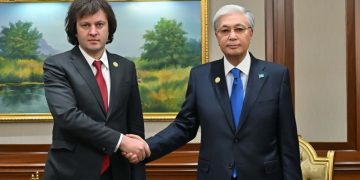 Касым-Жомарт Токаев провёл переговоры с Премьер-министром Грузии Ираклием Кобахидзе