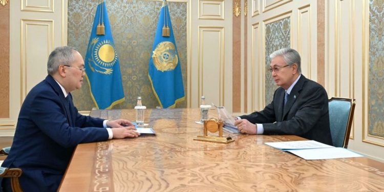 Касым-Жомарт Токаев с Жанатом Элимановым