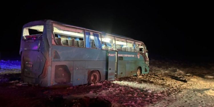 Автобус в ДТП