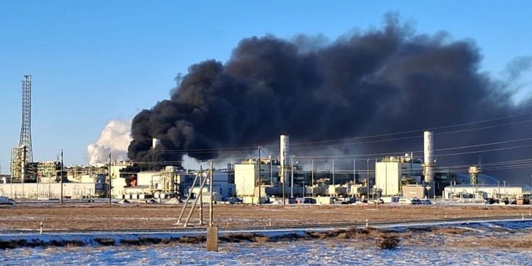 Пожар на Тенгизе
